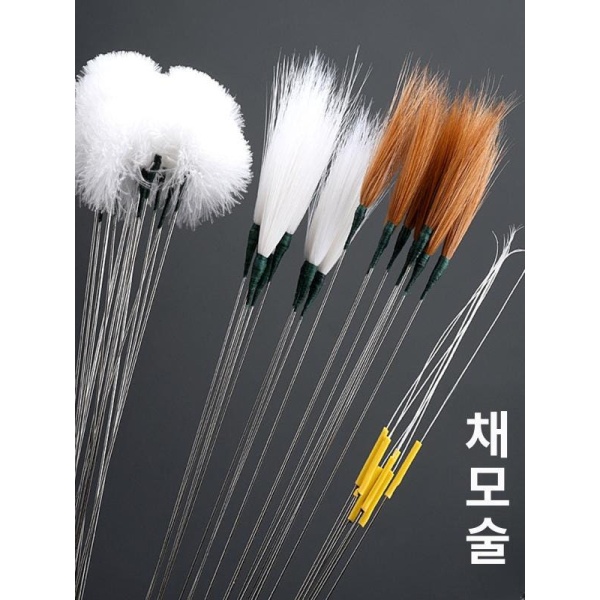 프리미엄 솜털 귀청소 브러시 대형 전용 귀이개 깃털 베트남 은침 거위털+소형 거위털 대형 거위털+소형 거위털 - 상세 이미지 4