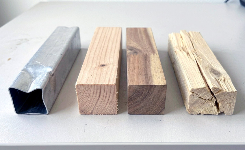 모니터암보강판 스피커 책상설치불가 각파이프 나무판 높이거치대 40mm50x50 재단가능 판매처 상세 정보 이미지 3