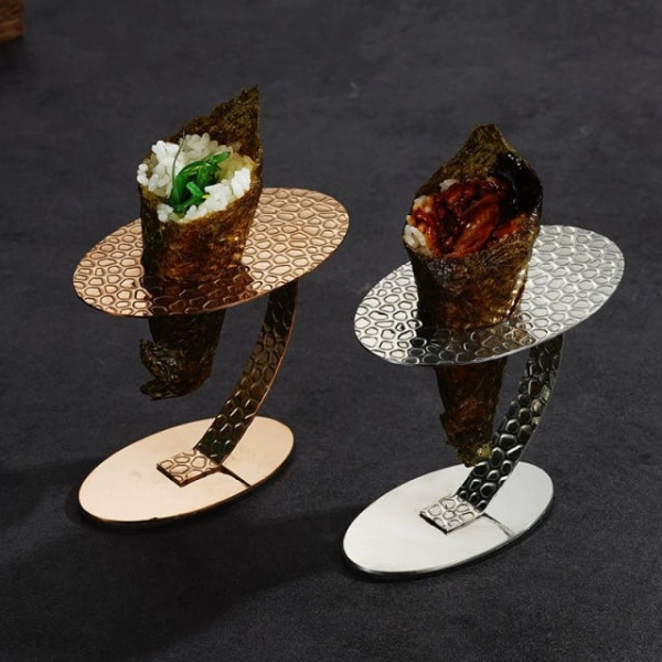 프리미엄 오마카세 초밥 홀더 업소용 U자형 거치대 타코 단일 헤드 내추럴 단일 헤드 내추럴 - 상품 이미지