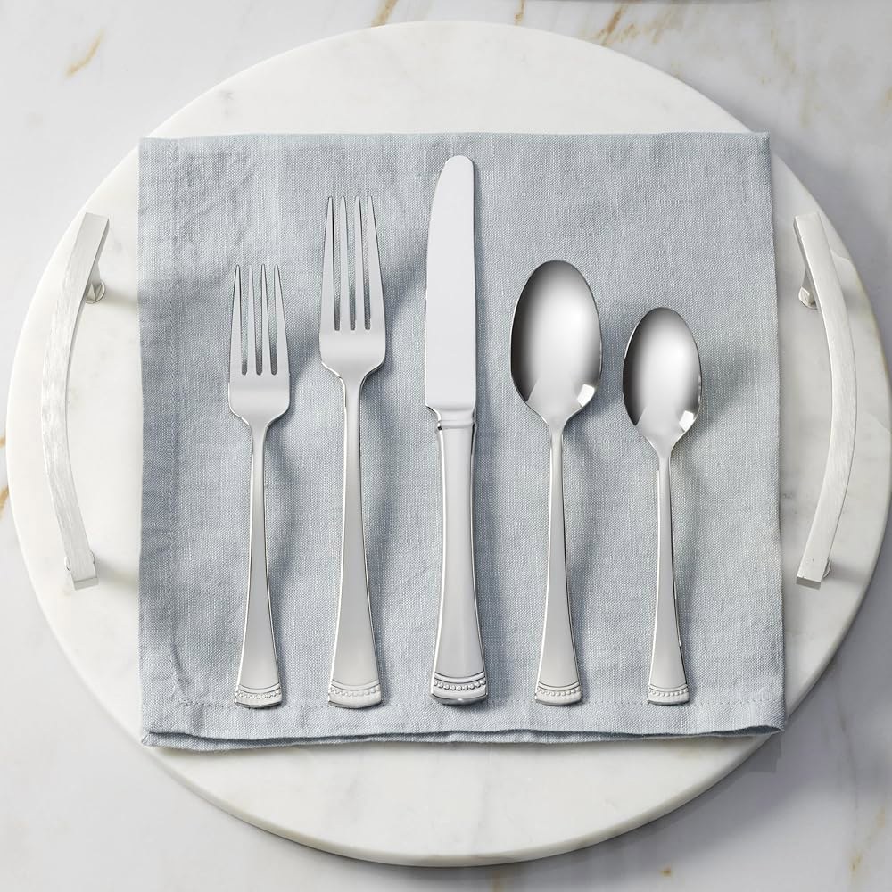 Lenox 899224 Portola Mirror 20피스 세트, 플랫웨어 4인용 20 Count Stainless - 상세 이미지 2