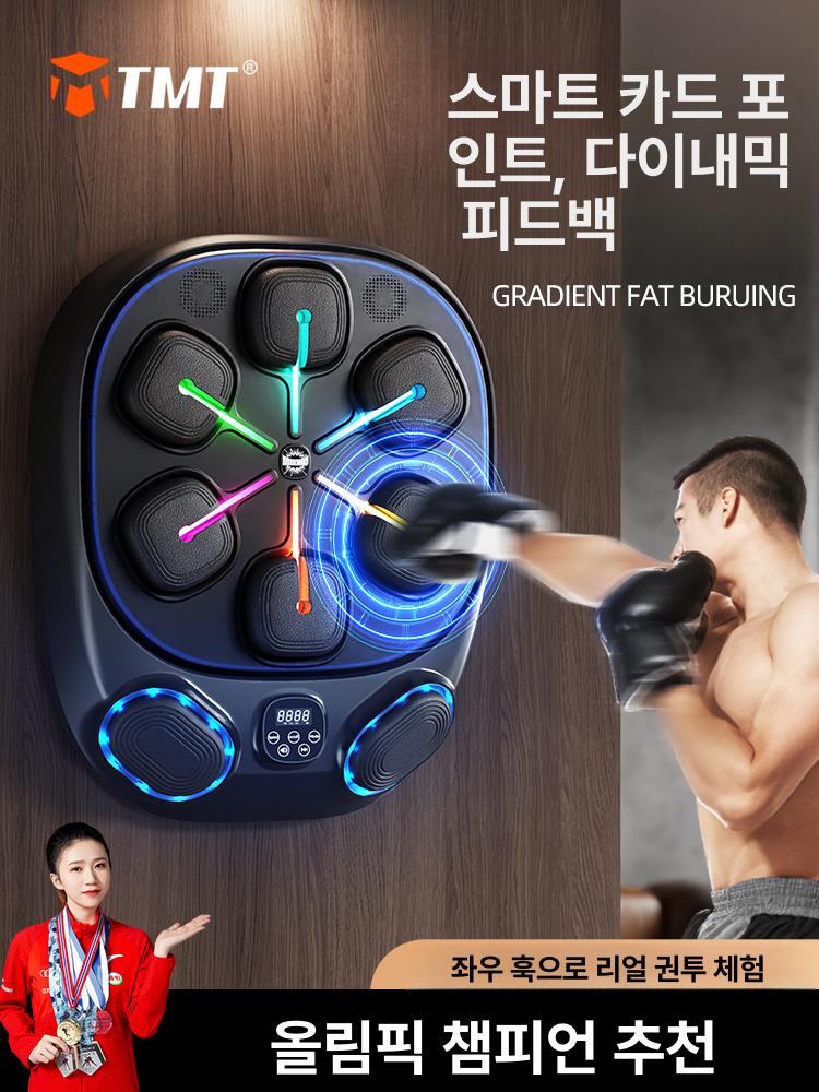 가정용 펀치머신 연습 글러브 포함 벽걸이 다이어트 홈트 스마트 PRO 모델 모바일연결 더넓은영역 음악 - 상세 이미지 2