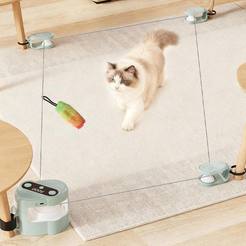 고양이 장난감 스마트 자동 새 소리나는 움직이는 볼 놀이 지능형 실감나는 그린 - 상세 이미지 5