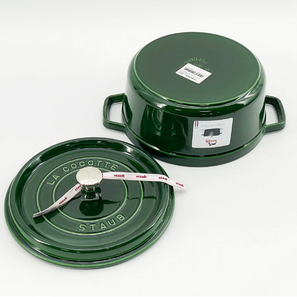 스타우브 STAUB 원형 꼬꼬떼 24cm, 바질그린 11092485-B 프랑스 B품 이미지 6