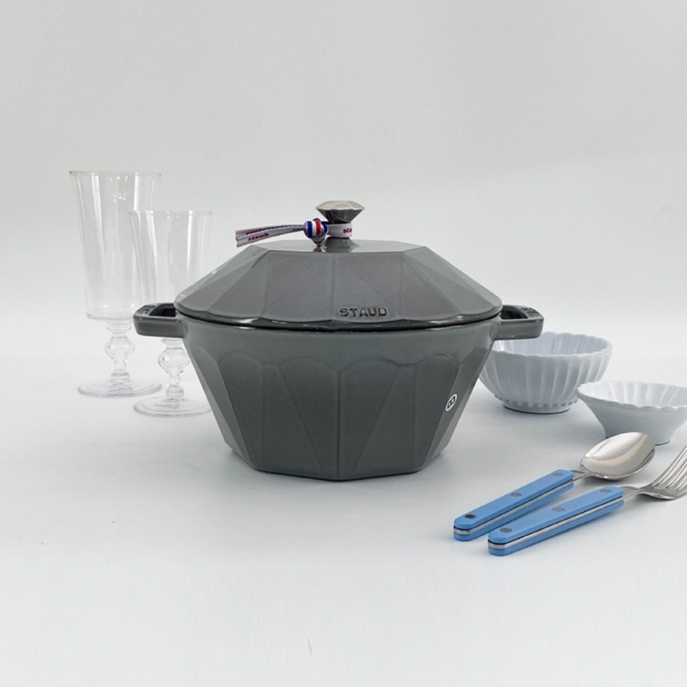 스타우브 STAUB 다이아몬드 꼬꼬떼 22cm 그레이 118192218-C 프랑스 C품 - 상세 이미지 5
