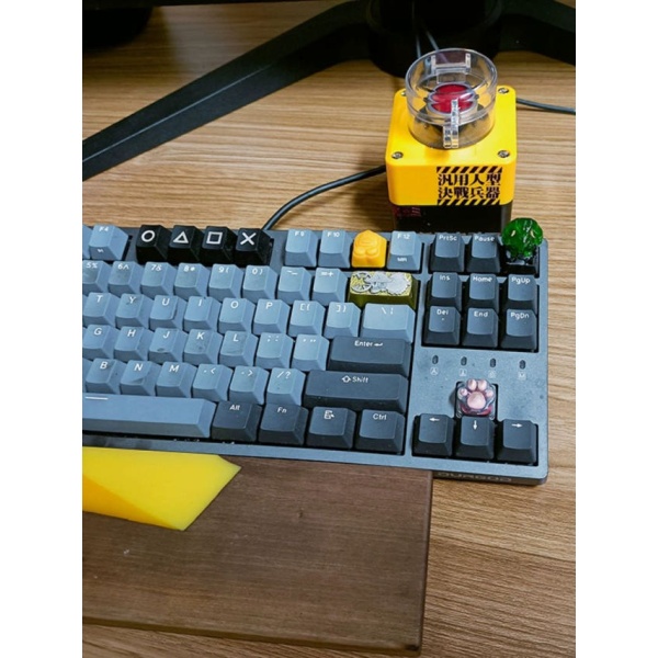 최신 무선 충전식 컴퓨터 전원 스위치 데스크탑 버튼 저소음 부팅 1 무선 버튼 2 배터리 - 상세 이미지 3