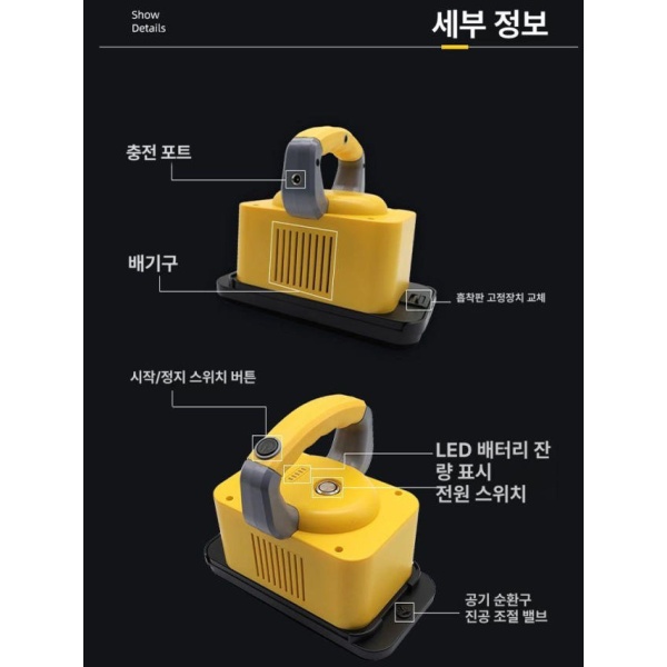 고성능 흡착판 모듈 액정 운반 충전식 흡착기 빨판 TV 교체 ES01 패키지 HX-02Pro 플러그인 모델 박스 - 상세 이미지 3