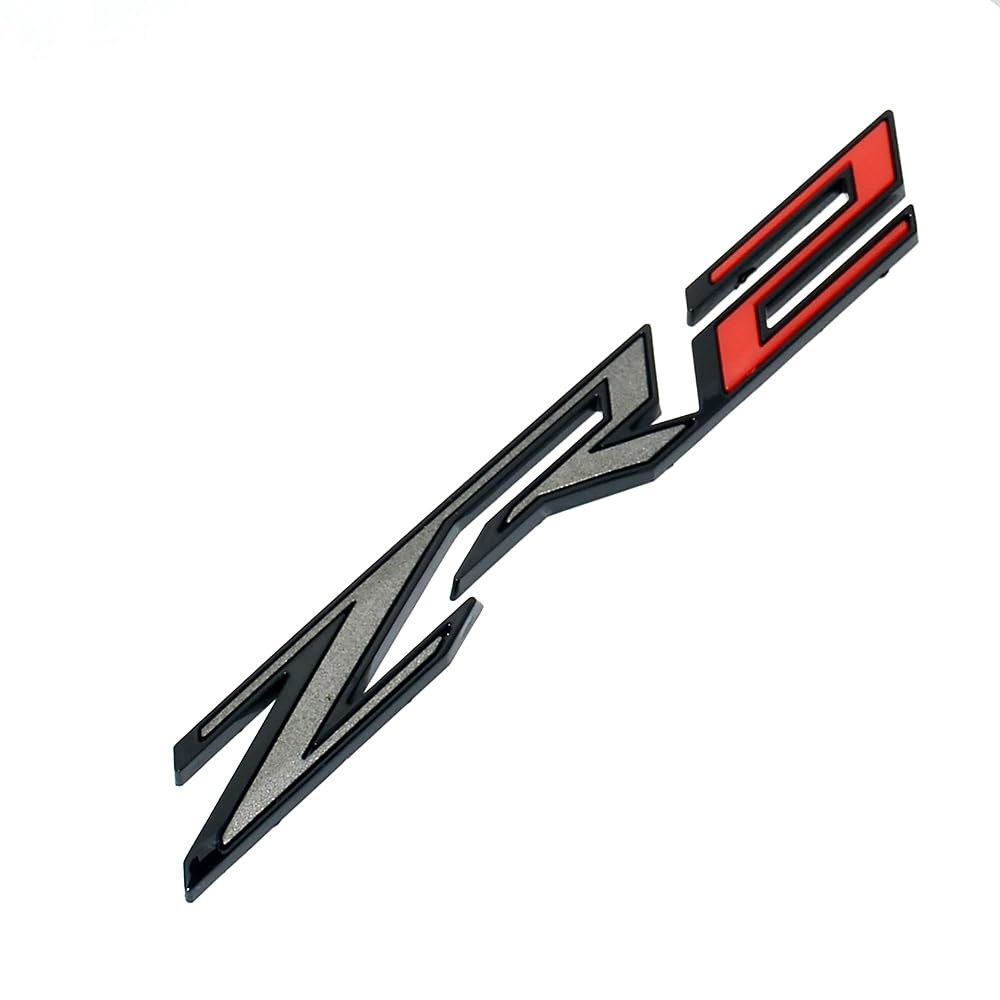 1Pc ZR2 Emblem 3D Badge (Red) Tailgate Letter Rear Sticker Nameplate Replacement 2019-2025 Colorado - 상품 이미지