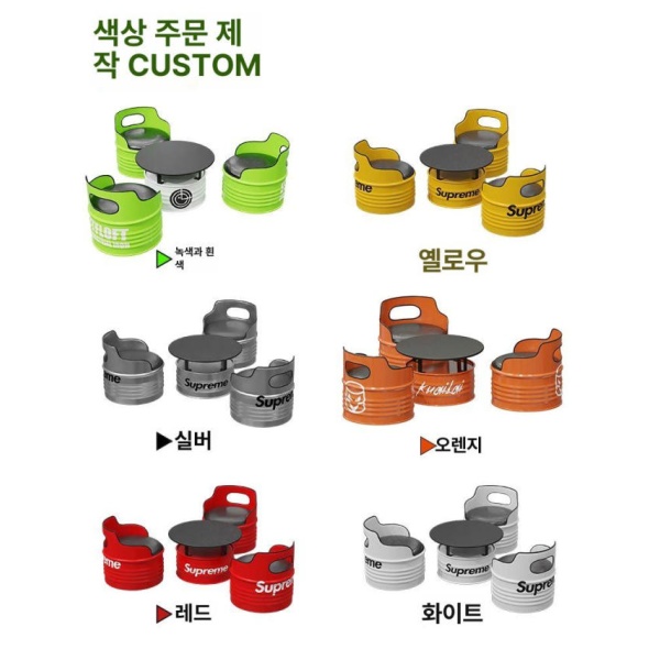 빈티지 드럼통 테이블 세트 산업스타일 포장마차 철제 업소용 펍 1개 의자 2개 공식 표준 구성 1인용 커피 테이블 70 x 70x43 공식 표준 구성 - 상세 이미지 5