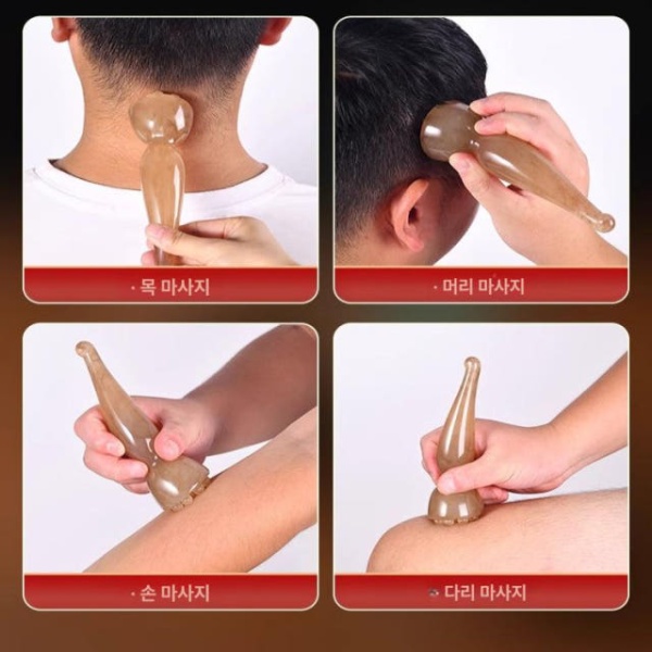 프리미엄 바디 마사지기 괄사 연꽃 경락 안마 그린 씨방 힐링 등 연꽃 씨방 마사지 - 상세 이미지 5