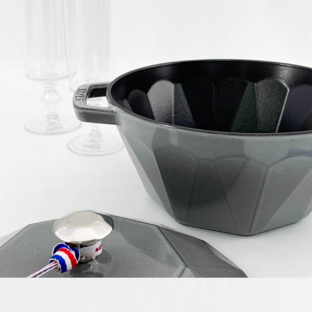 스타우브 STAUB 다이아몬드 꼬꼬떼 22cm 그레이 118192218-C 프랑스 C품 - 상세 이미지 2