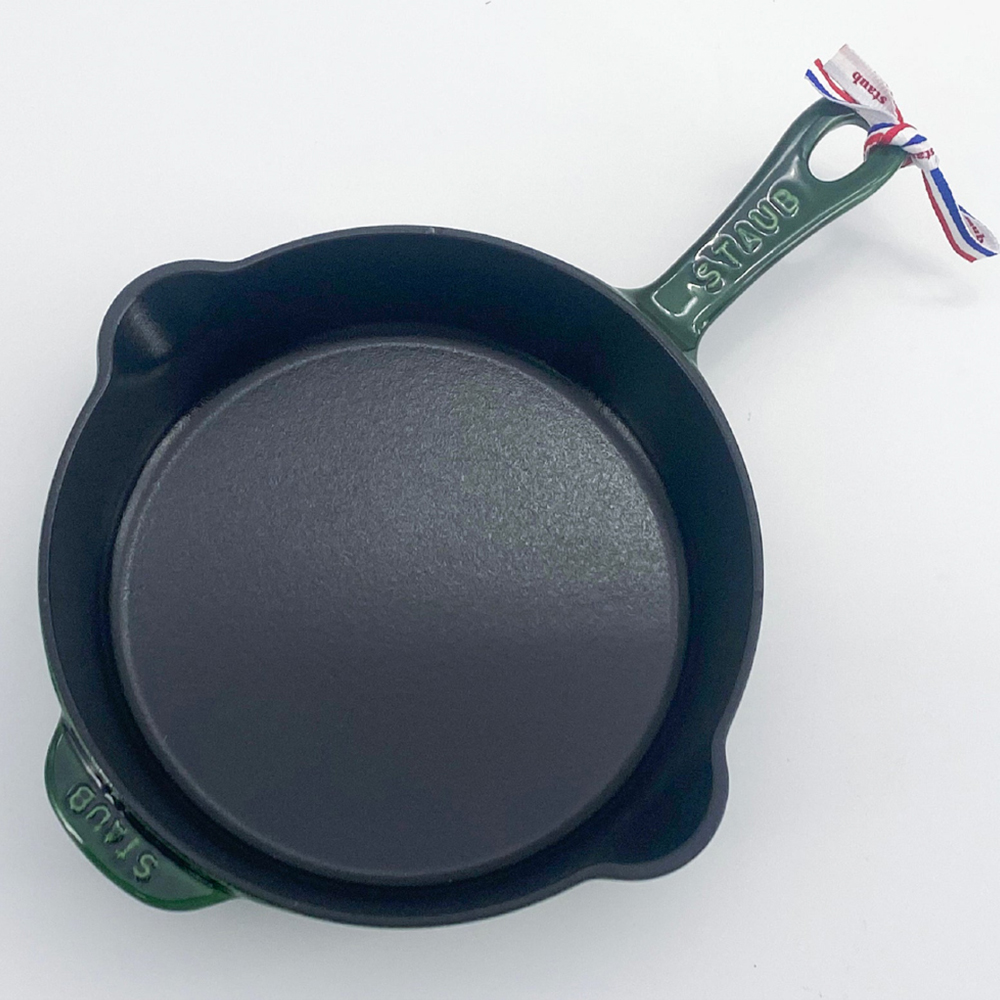 스타우브 STAUB 트레디셔널 프라이팬 22cm 바질그린 123292285-B 프랑스 B품 이미지 6