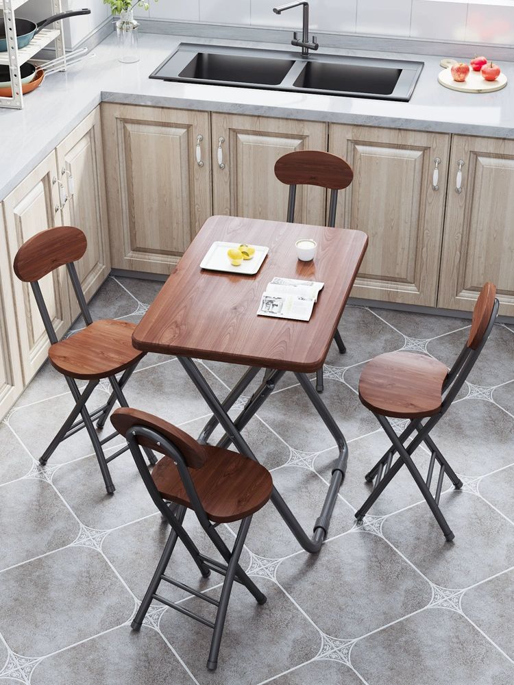 1인용 책상 초소형 거실 원룸 데스크 미니 테이블 컴팩트 폴딩 싱글 세트 가정용 사무실 - 상세 이미지 3