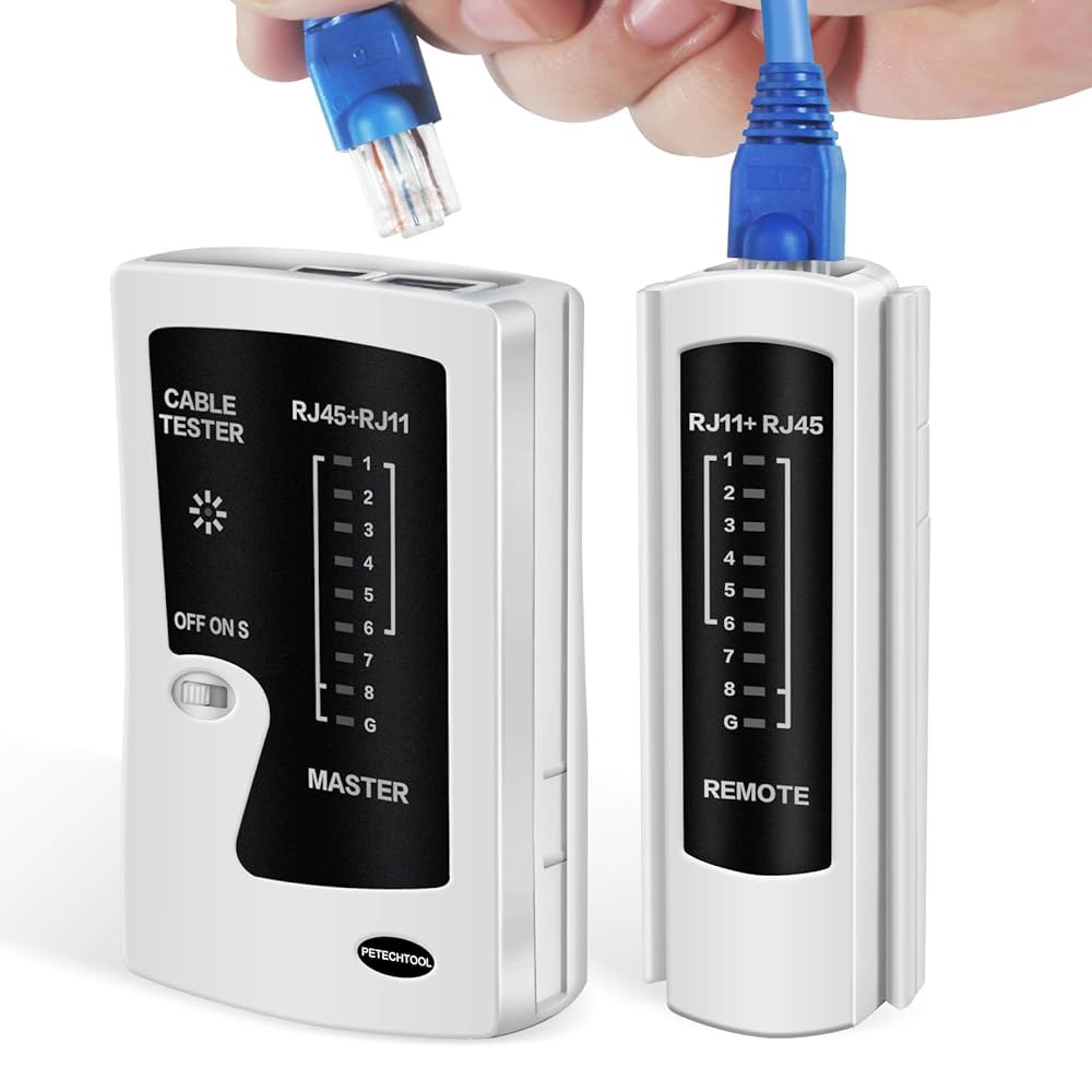 LAN RJ45 Cat5e Cat6a Cat7 UTP / 차폐 케이블 및 RJ11 RJ12용 네트워크 이더넷 테스터 Network Tester - 상품 이미지
