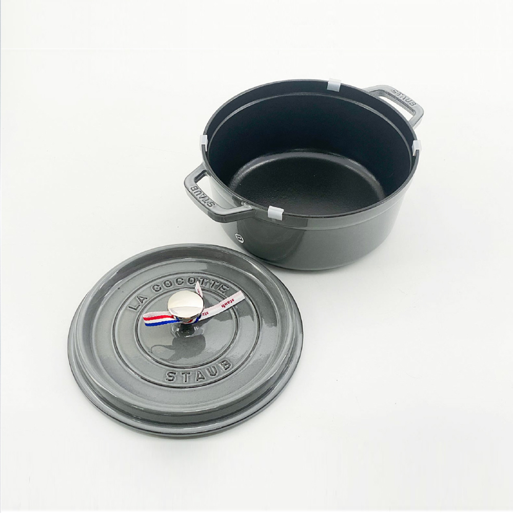 스타우브 STAUB 원형 꼬꼬떼 24cm 그레이 11092418-B 프랑스 B품 - 상세 이미지 4