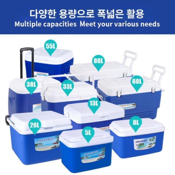 캠핑 도시락 파우치 쿨러백 보냉가방 보냉백 은박 스트랩 6L + 6개아이스팩 1개 5L 레드 5개아이스팩 + 1개아이스패널 1개 - 상세 이미지 5