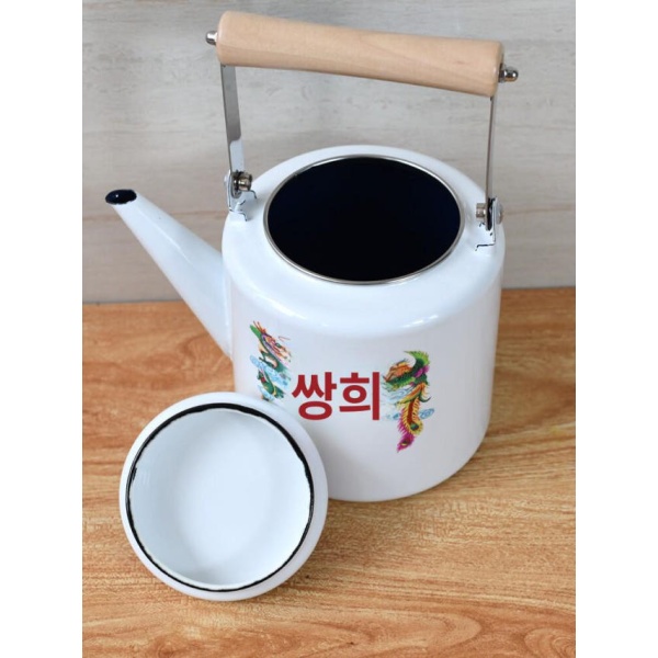 빈티지 에나멜 티팟 레트로 드립 겸용 방탄 0.7l 핑크 피오니 2l 이상 3l 미만 방탄 0.7l 핑크 피오니 2l 이상 3l 미만 - 상세 이미지 2