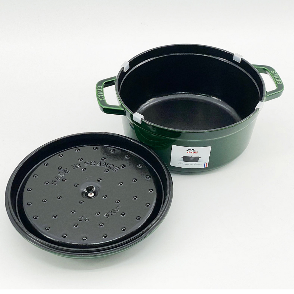 스타우브 STAUB 원형 꼬꼬떼 24cm, 바질그린 11092485-B 프랑스 B품 - 상세 이미지 5