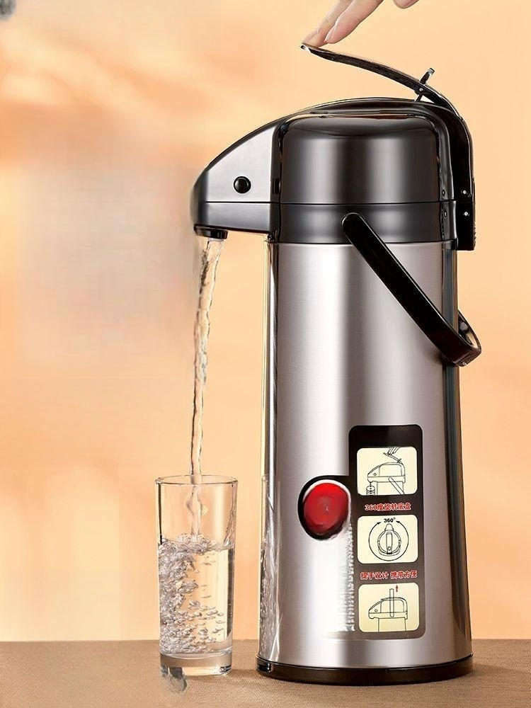 보온통 보냉 기압식 대용량 골프카트 보온물통 2200ml 텀블러 보온 워터저그 스테인레스 - 상품 이미지