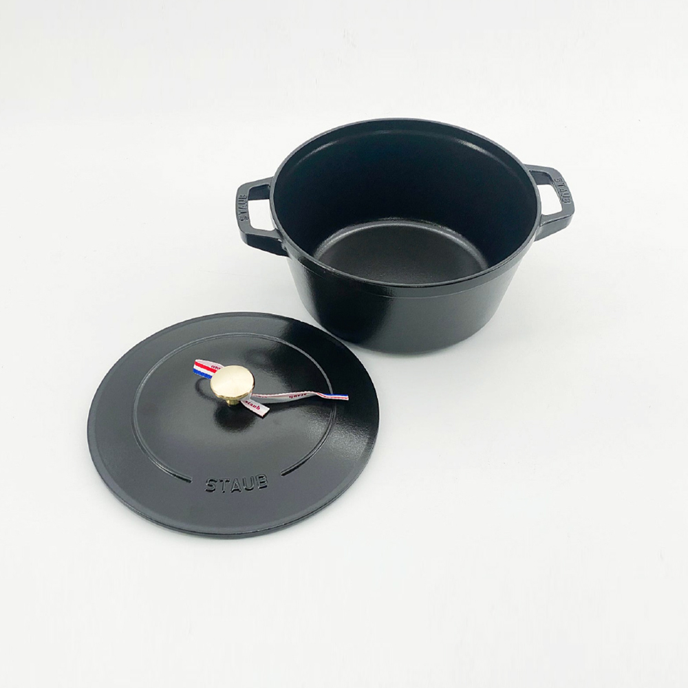 스타우브 STAUB 원형 꼬꼬떼 24cm 깊은형 블랙 145092423-B 프랑스 B품 - 상세 이미지 4
