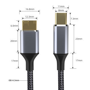 다크베이 USB C타입 to 마이크로B 외장하드 케이블 삼성 노트북 연결... 개봉기 | 실사용 후기 - 상품 이미지 2