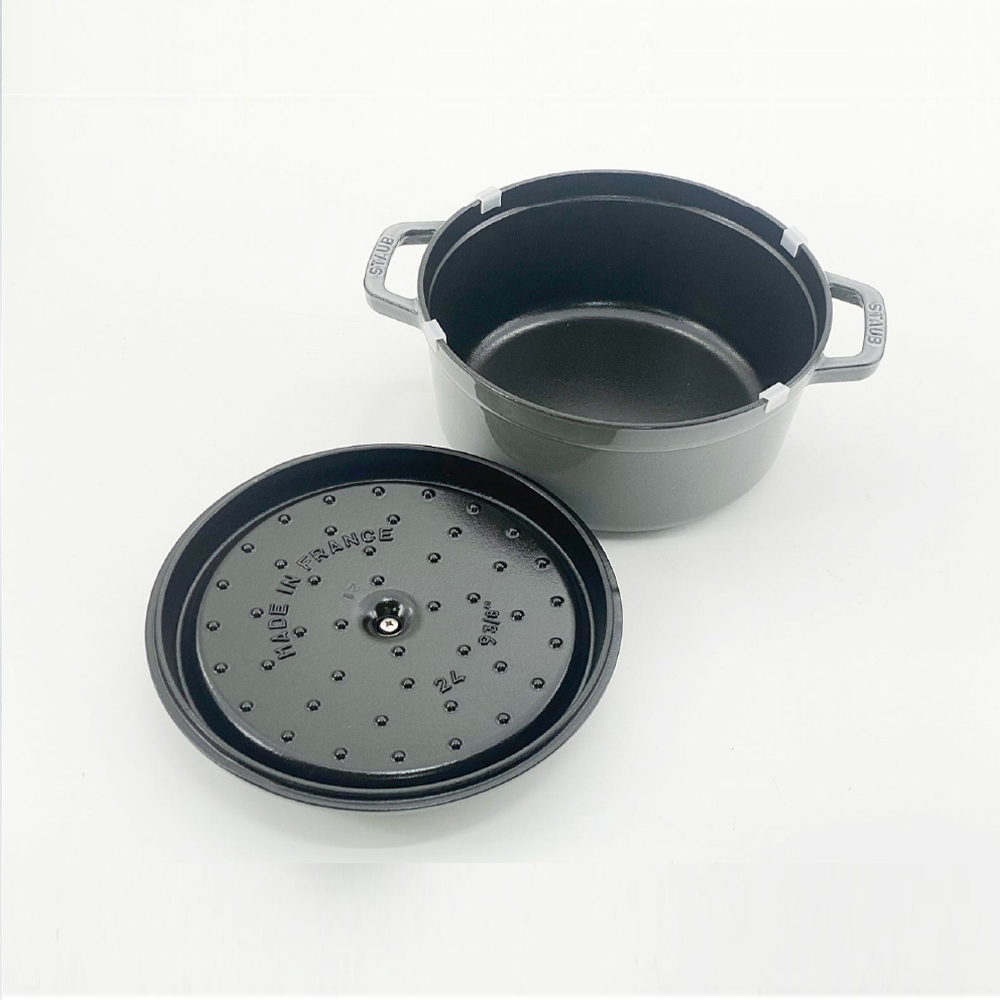 스타우브 STAUB 원형 꼬꼬떼 24cm 그레이 11092418-B 프랑스 B품 - 상세 이미지 5
