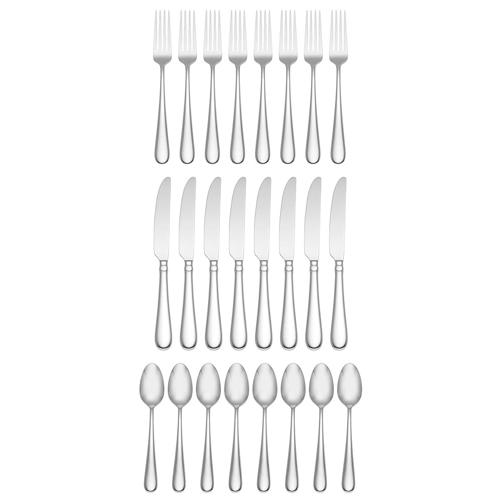 Lenox 899225 Studio 1414 미러 24피스 세트, 플랫웨어 8인용 24-Piece Flatware Set - 상세 이미지 3