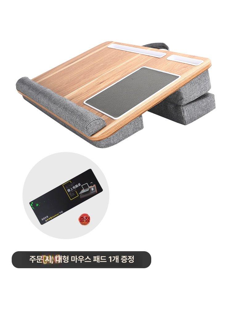 차량용 테이블 노트북거치 패브릭 북쿠션 다용도 퍼플 내추럴우드옐로우 DH-67 - 상세 이미지 5