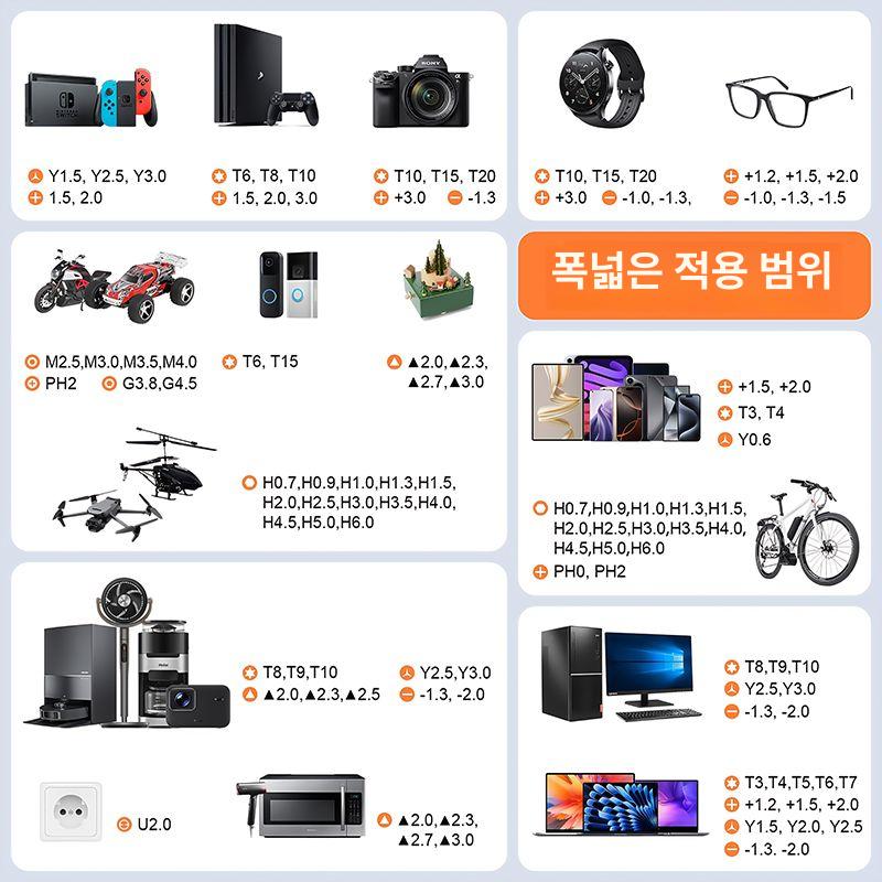강력 자석 고경도 나사 정밀 부품 수리 다크나이트퍼플 - 상세 이미지 4