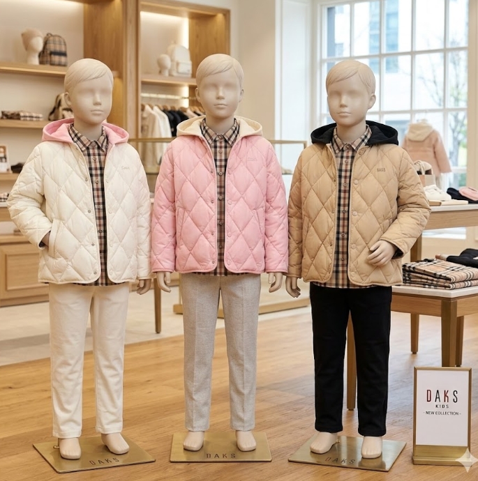 닥스 공용 간절기 키즈 주니어 퀄팅 아우터 패딩 바람막이 점퍼 - 상세 이미지 5