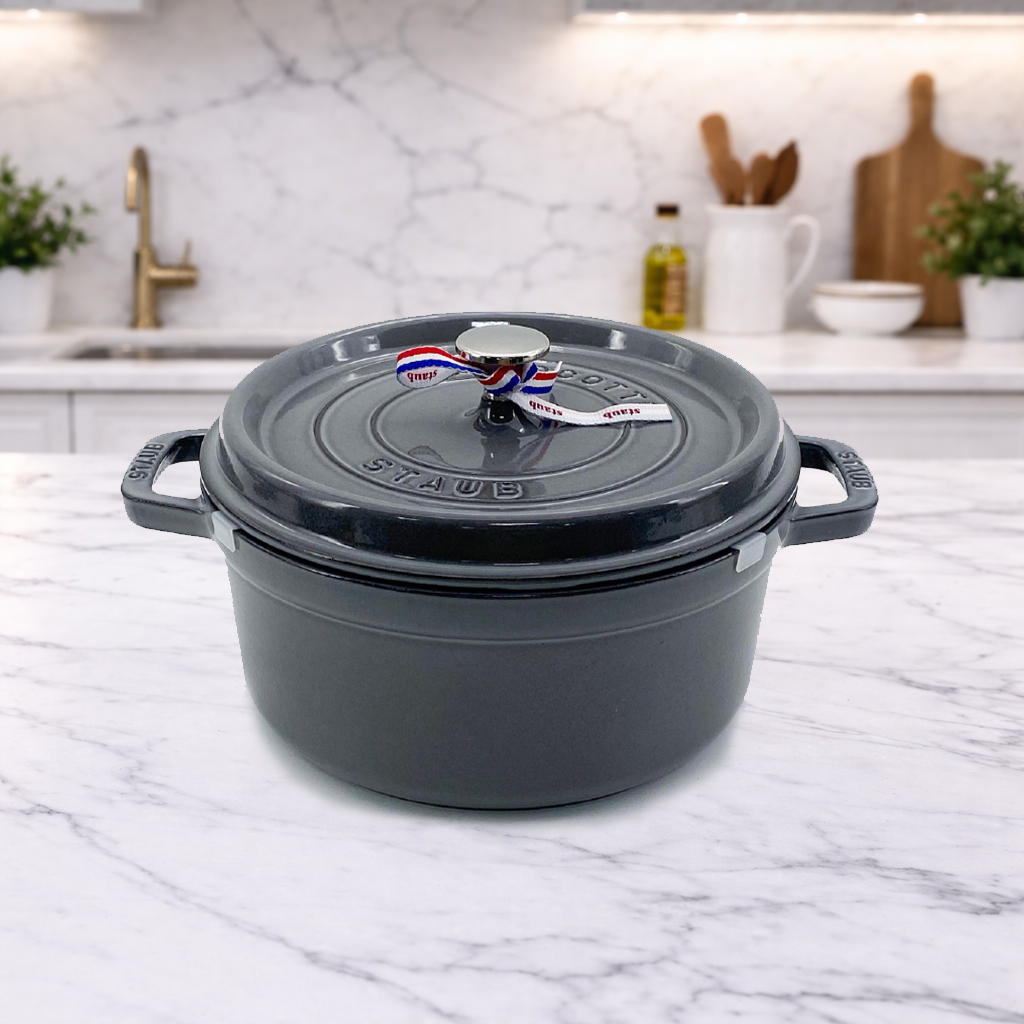 스타우브 STAUB 원형 꼬꼬떼 24cm 그레이 11092418-B 프랑스 B품 - 상품 이미지