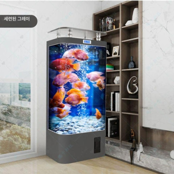 프리미엄 수직 대형 필터 거실 인테리어 조형물 수조 하수 세로형 60cm 블랙 40cm 블랙 - 상세 이미지 3