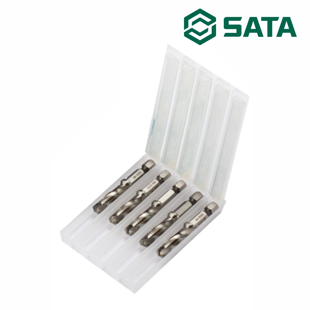 사타 SATA HSS 탭드릴 5PCS M10 1.5mm 50810 스파이럴탭 나사산 기리 비트 - 상품 이미지