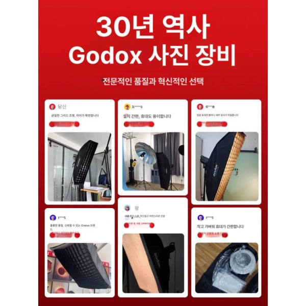 프로페셔널 파라볼릭 조명 스트로보용 60x60cm 정사각 소프트박스 지속광 호환용 정사각 60 x 60cm - 상세 이미지 5