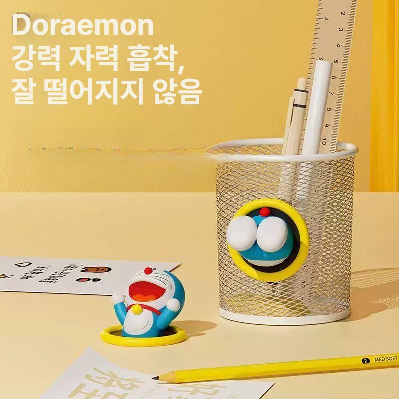 도라에몽 냉장고 자석 차량 스티커 3D 신형 오토바이 스쿠터 캐리어 장식 자동차 꾸미기 상단 반신 - 상세 이미지 4