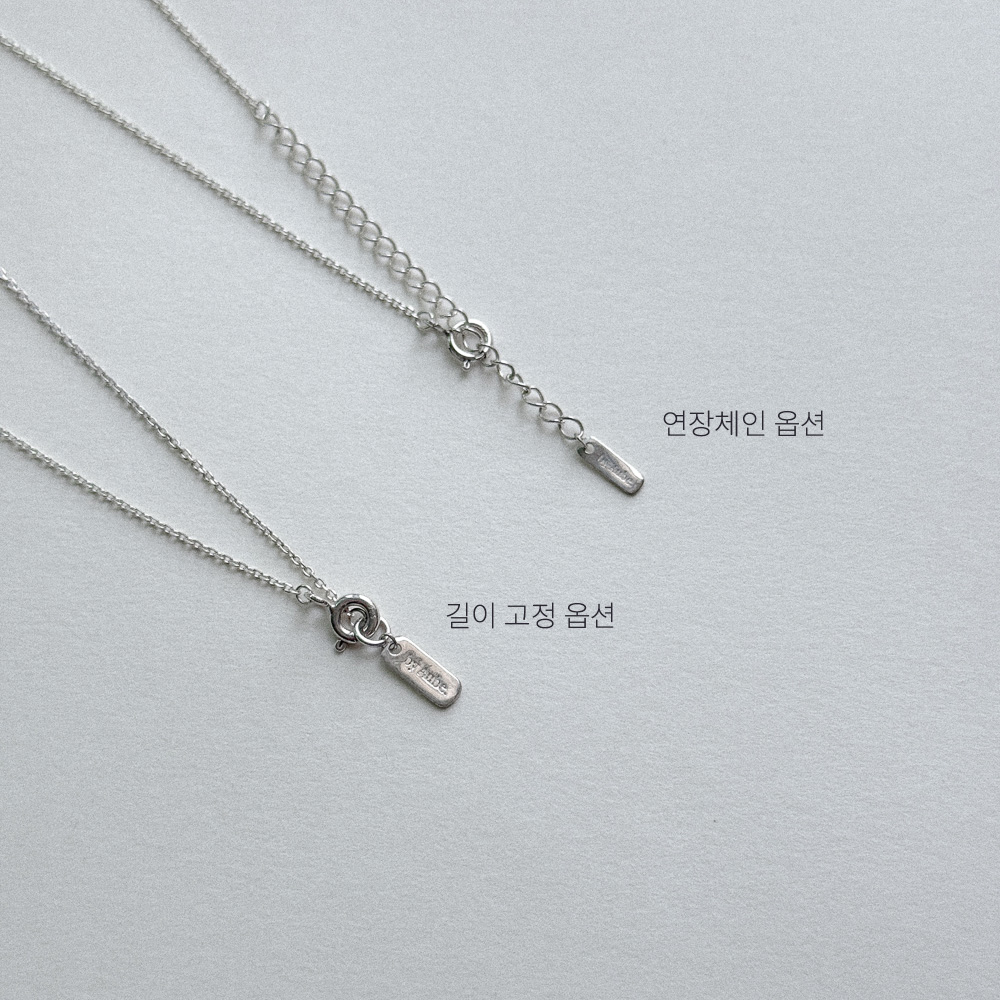 바이오브 ceres necklace II 실버 원통형 펜던트 목걸이 - 상세 이미지 2