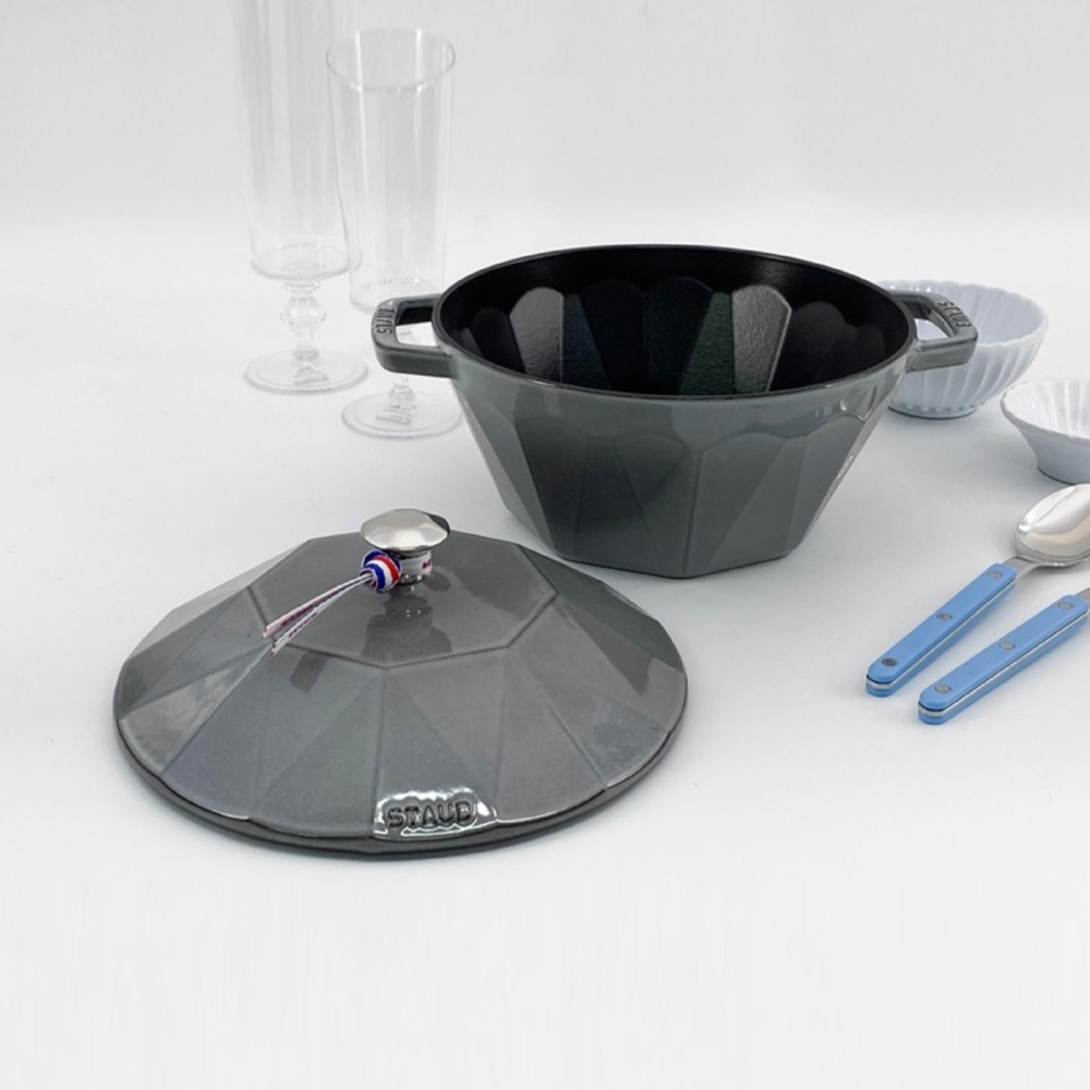 스타우브 STAUB 다이아몬드 꼬꼬떼 22cm 그레이 118192218-C 프랑스 C품 이미지 7