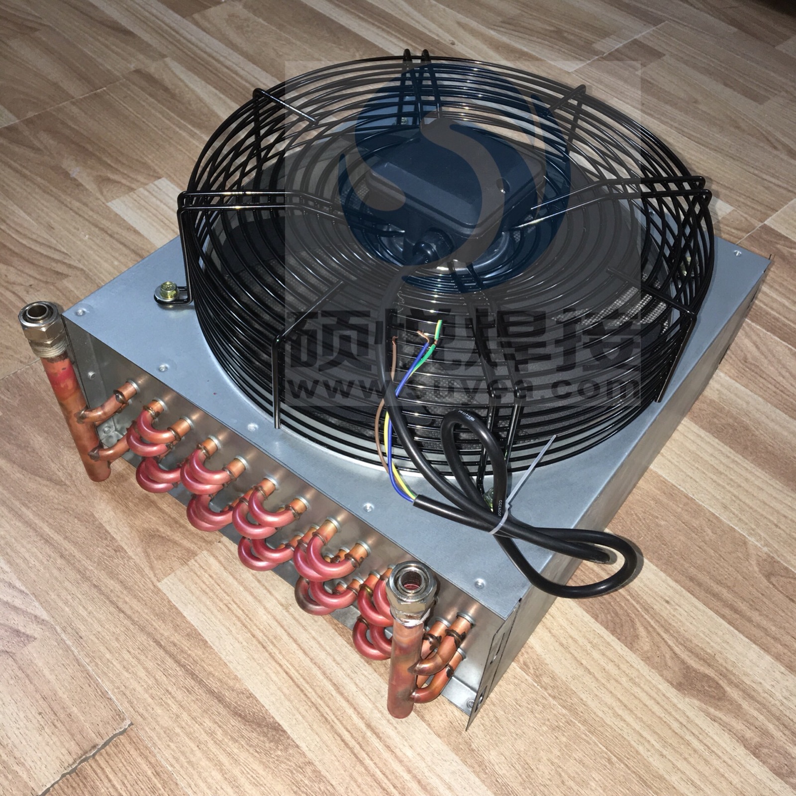 콘덴서 부속 부속품 방열기 교체용 팬 물콘 냉각기 동관 팬 포함 냉각기 220V - 상세 이미지 5