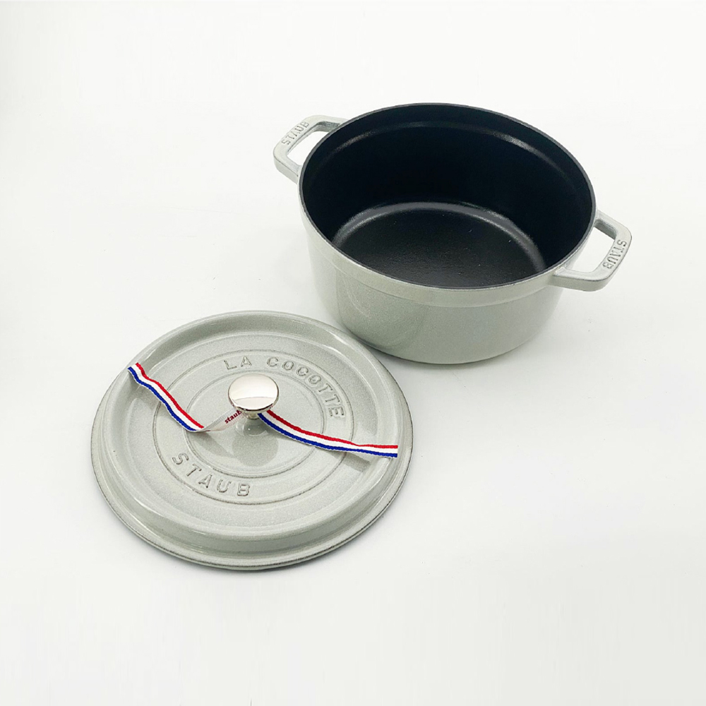 스타우브 STAUB 원형 꼬꼬떼 24cm, 화이트트러플 110924107-B 프랑스 B품 - 상세 이미지 4