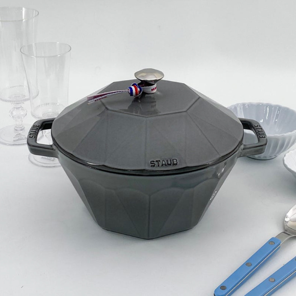 스타우브 STAUB 다이아몬드 꼬꼬떼 22cm 그레이 118192218-C 프랑스 C품 - 상세 이미지 4