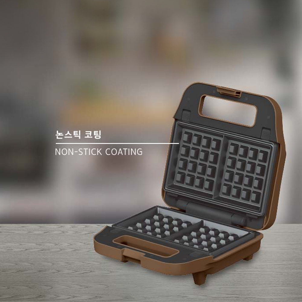 키친아트 스낵 와플 제조기 메이커 더블 3in1 와플 + 붕어빵 + 샌드위치 플레이트 - 상세 이미지 3