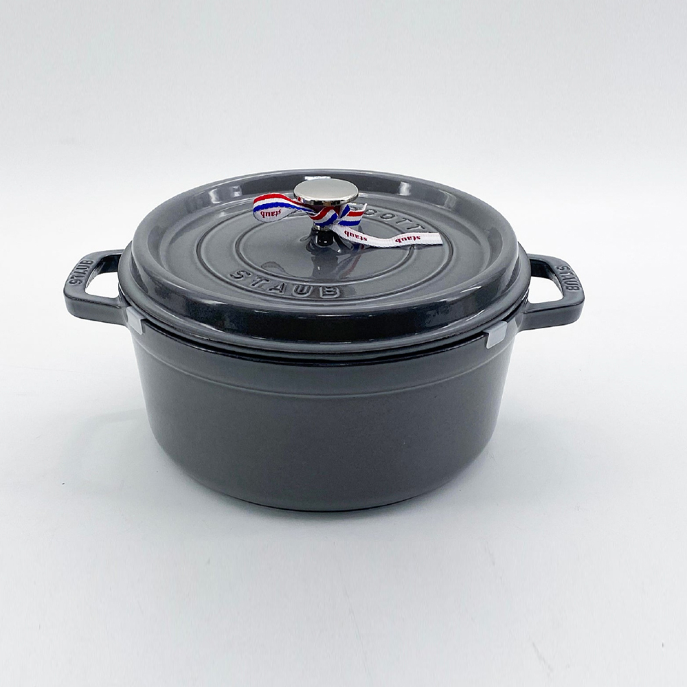 스타우브 STAUB 원형 꼬꼬떼 24cm 그레이 11092418-B 프랑스 B품 - 상세 이미지 2
