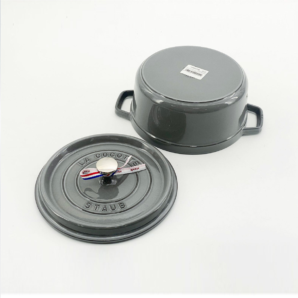 스타우브 STAUB 원형 꼬꼬떼 24cm 그레이 11092418-B 프랑스 B품 이미지 7