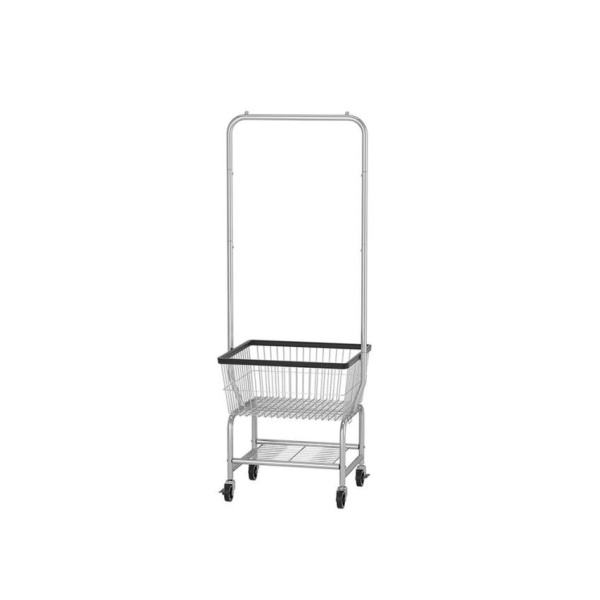 프리미엄 세탁 카트 조립식 린넨 런드리 세탁소 빨래방 옷걸이 엣지 없음 카트 블랙 엣지 - 상세 이미지 5