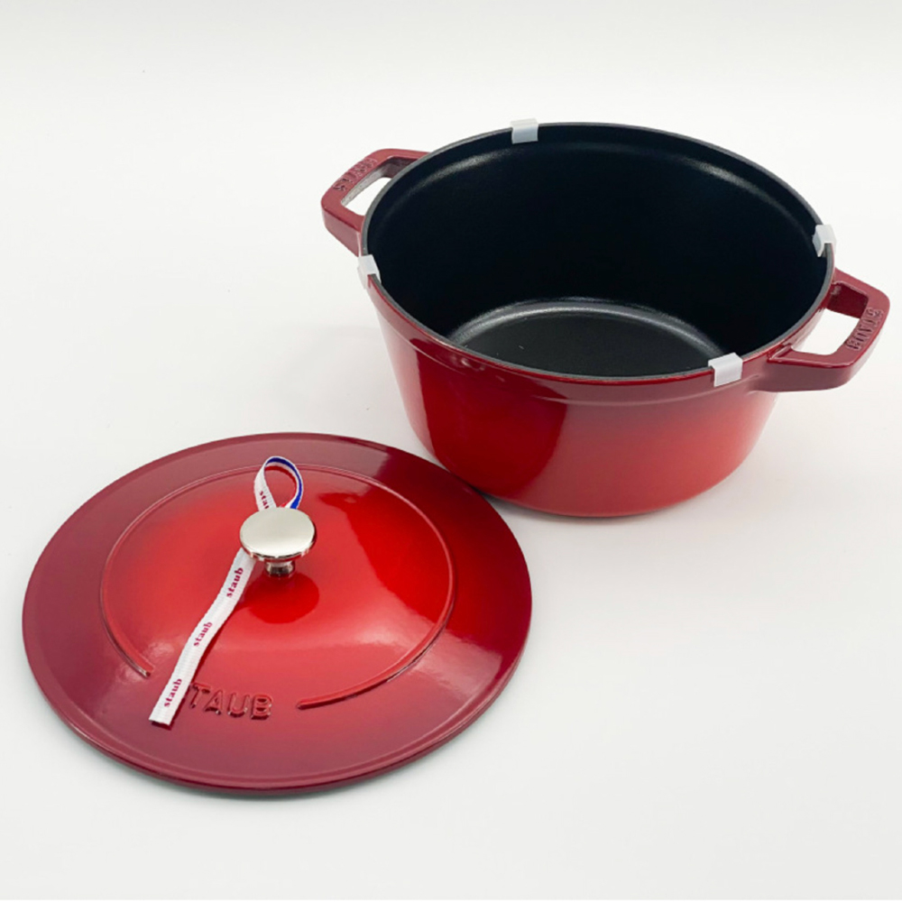 스타우브 STAUB 원형 꼬꼬떼 24cm 깊은형 체리 145092406-B 프랑스 B품 - 상세 이미지 4