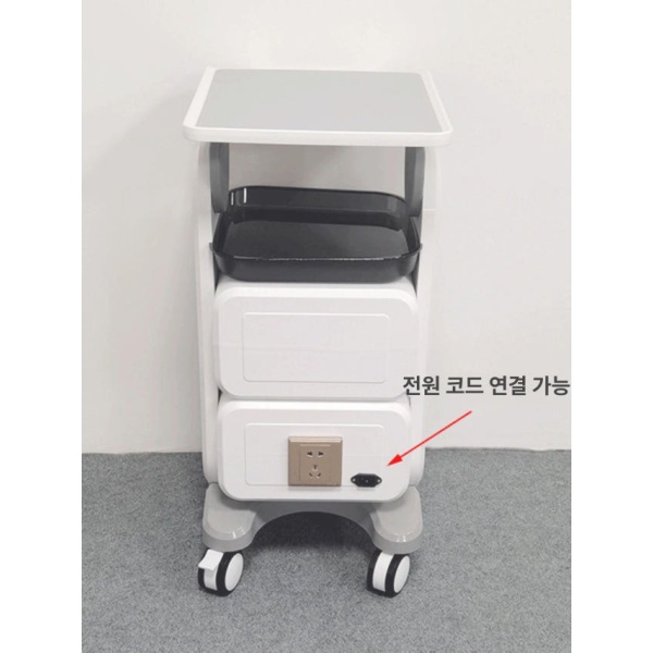 전문가용 더블 트레이 서랍형 트롤리 무빙 웨건 마사지샵 병원 네일샵 작업대 없는 공식 표준 구성 50x42x69cm 없는 더블 트레이 공식 표준 구성 50x42x69cm - 상세 이미지 4