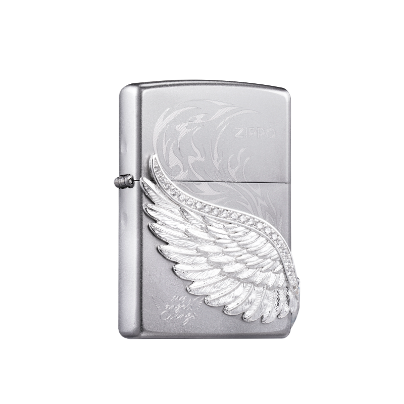 ZIPPO 라이터 열정의 날개 입체 조각 남성 선물 - 상품 이미지