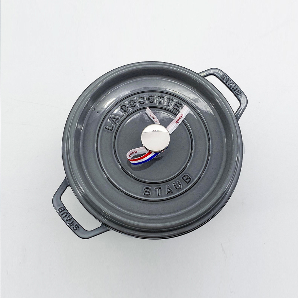 스타우브 STAUB 원형 꼬꼬떼 24cm 그레이 11092418-B 프랑스 B품 - 상세 이미지 3