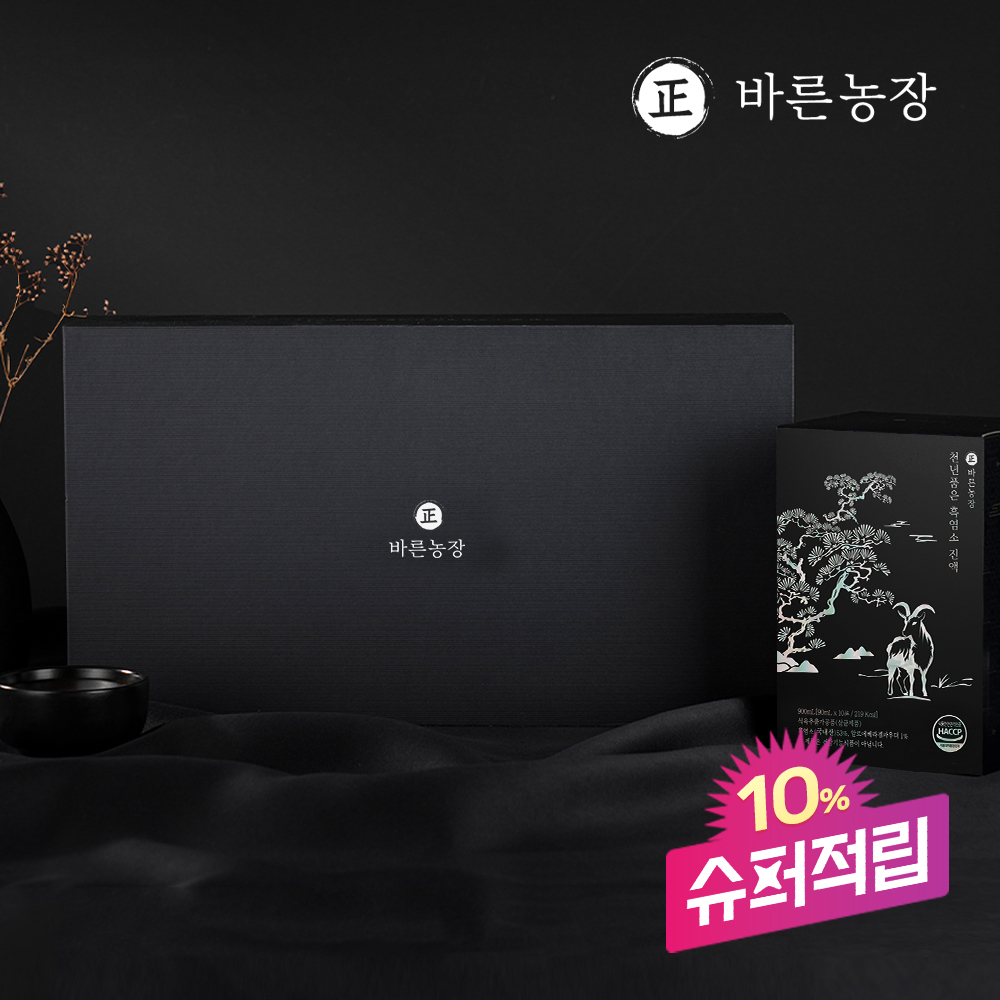 바른농장 자연방목 고함량 흑염소진액 천년 품은 원물 흑염소즙 효능 임산부 30포, 1개 제품 이미지