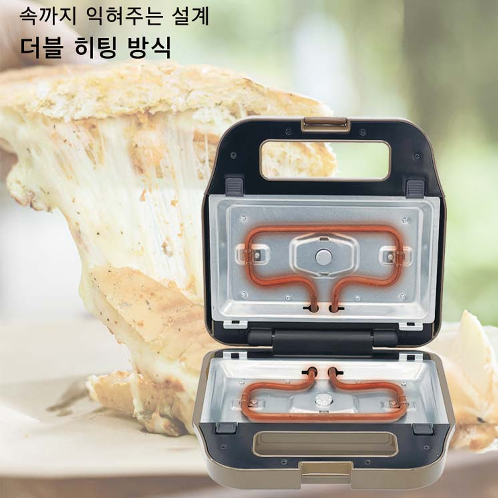 키친아트 스낵 와플 제조기 메이커 더블 3in1 와플 + 붕어빵 + 샌드위치 플레이트 - 상세 이미지 2