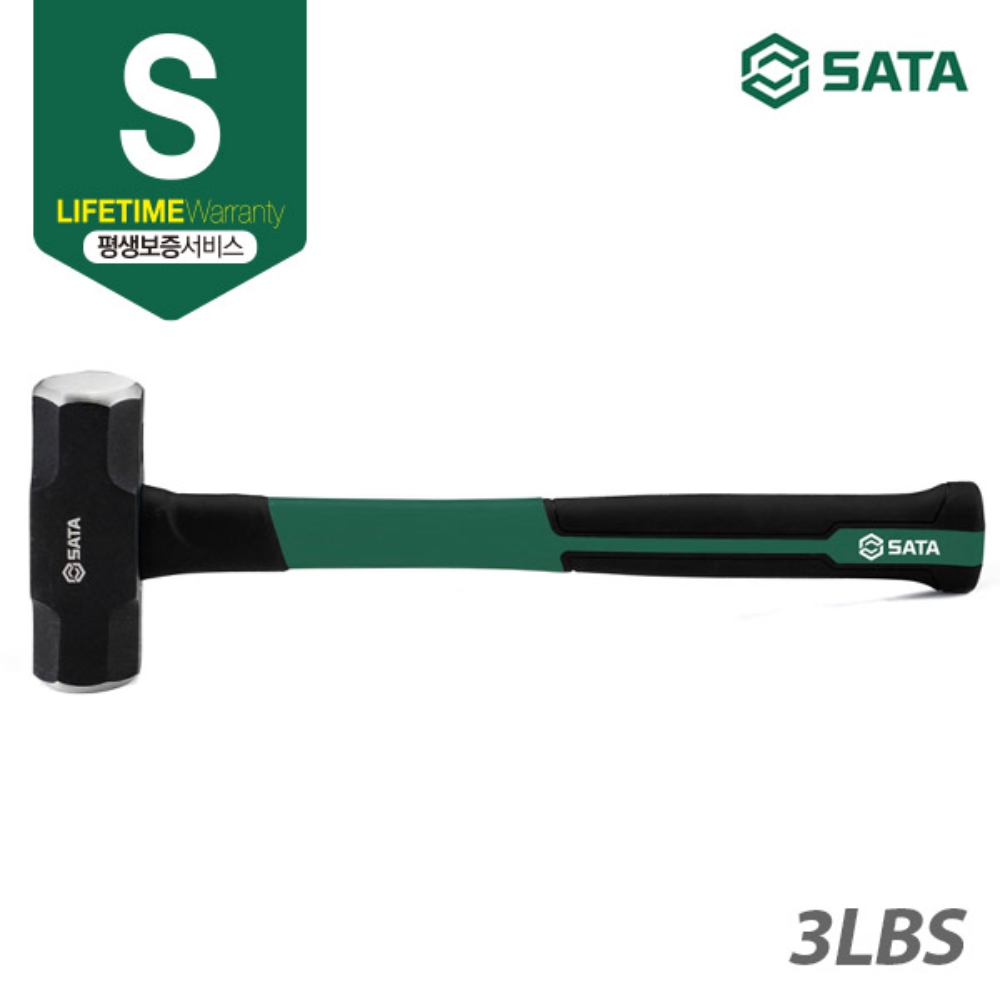 사타 SATA 돌망치 화이버 글라스 핸들 3LBS 92342 해머 중함마 망치 - 상세 이미지 2